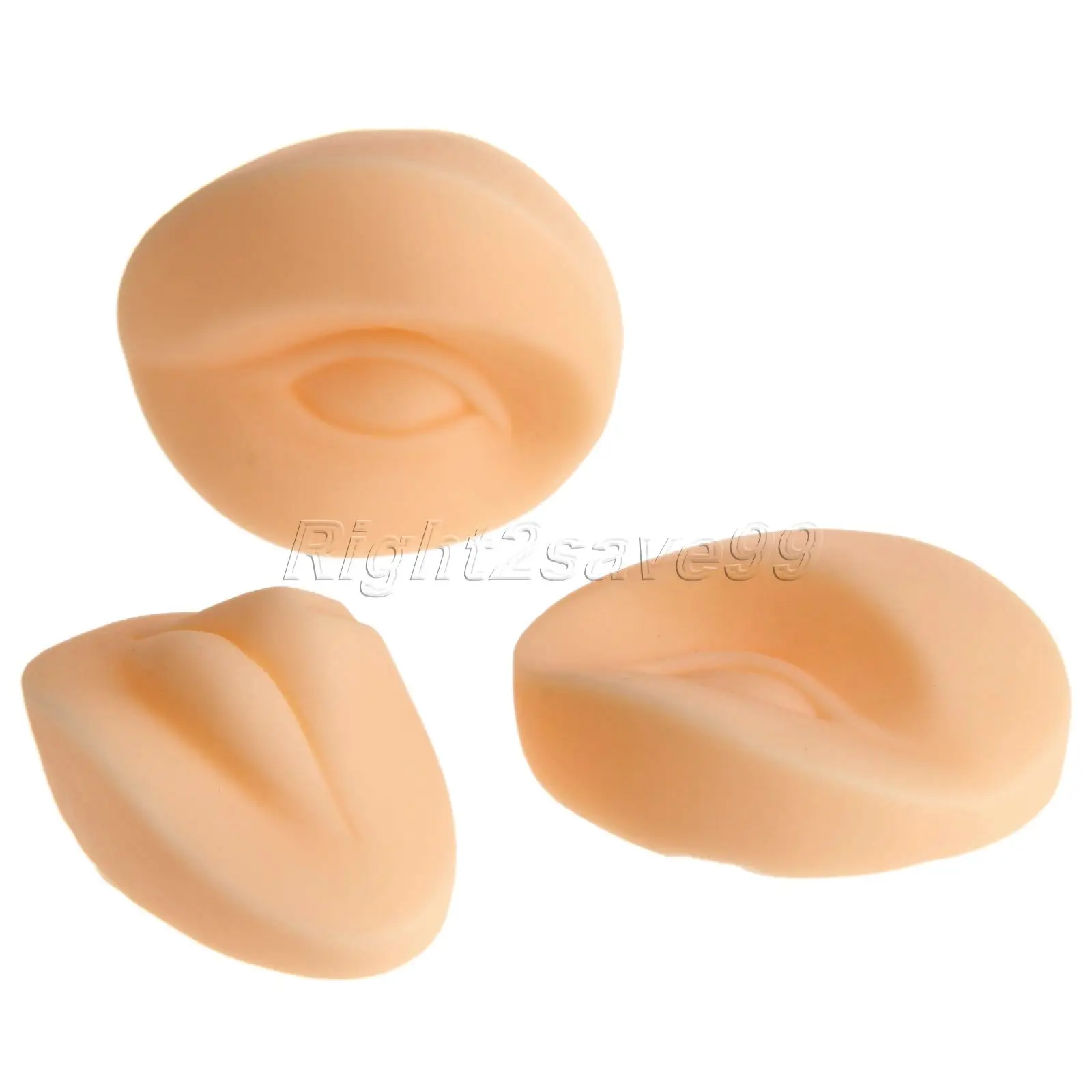 3D 2 глаза + 1 губная Татуировка практика инструменты для макияжа Перманентная