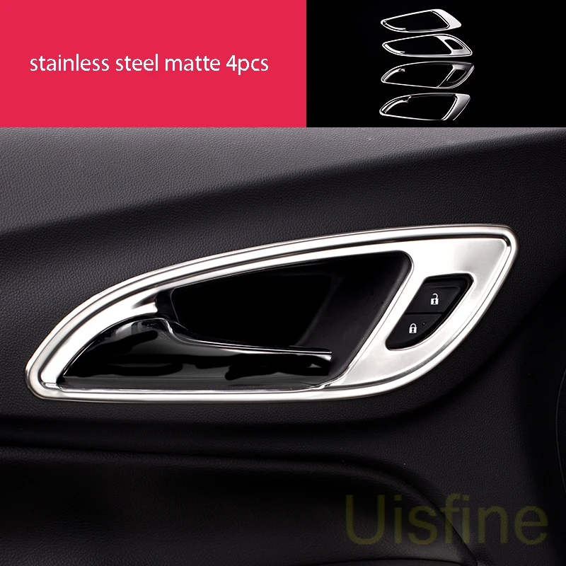 stainless matte 4pcs Матовая Внутренняя подъемная панель из нержавеющей стали, центральное управление, Воздушная розетка, декоративная для Chevrolet Equinox - Цвет: stainless matte 4pcs