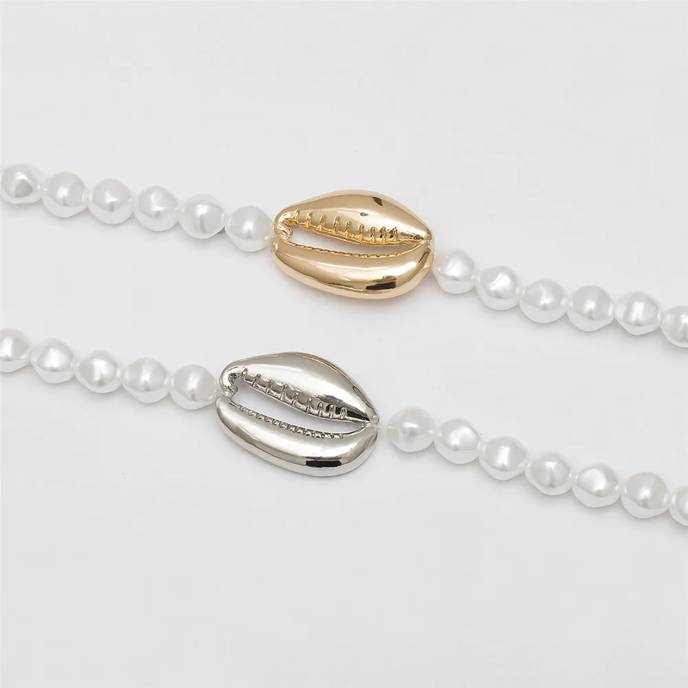 Женское богемное колье из искусственного жемчуга элегантное ожерелье сплава с