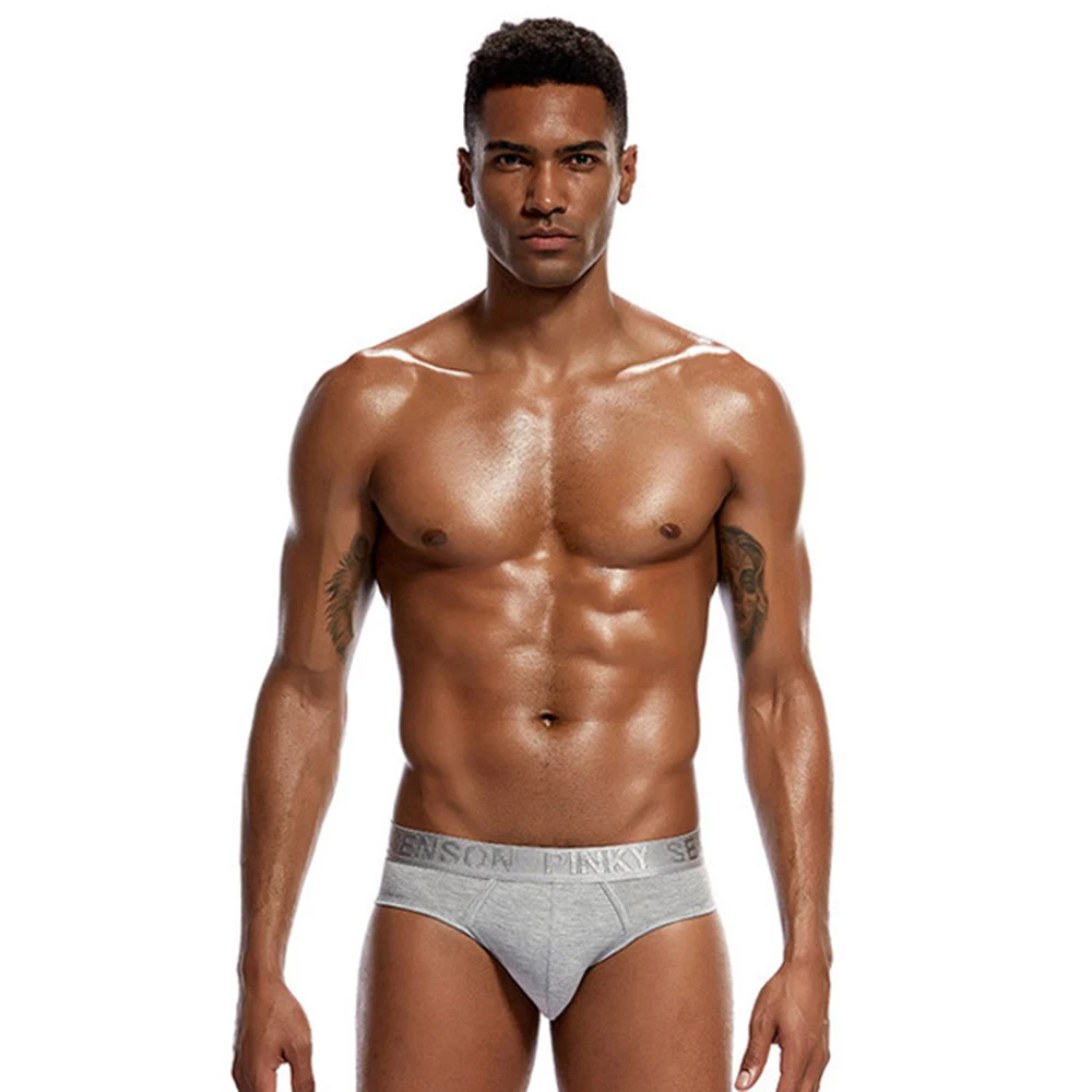 Новое дизайнерское мягкое нижнее белье мужские трусы из модала Трусы слип Cueca Гей