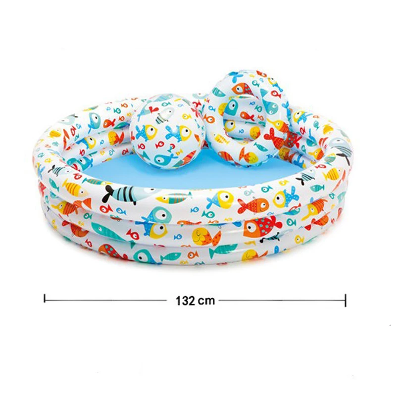 Детский надувной бассейн со звездами с отверстием для слива шаров детский