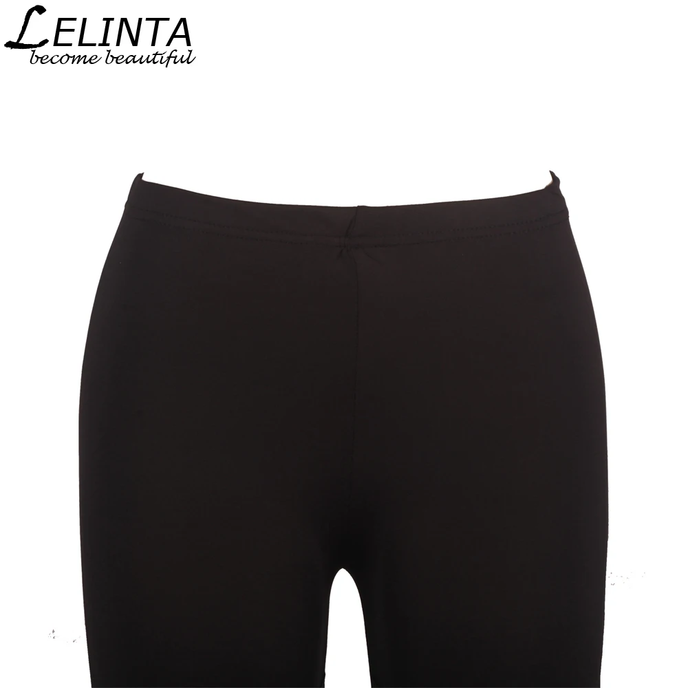 LELINTA женские леггинсы черные фитнес брюки новое поступление простые эластичные