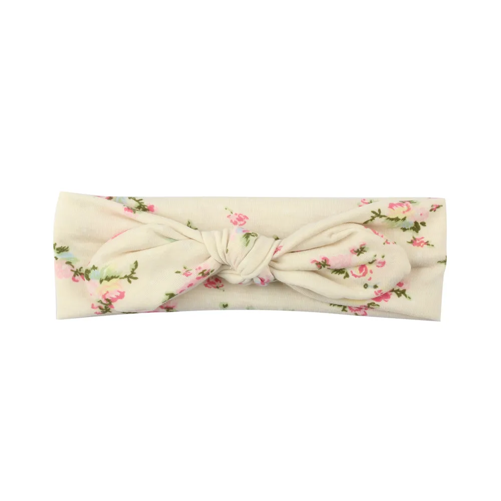 Baby Kids Girls Cute Polyester Elastic Cotton Rabbit Bow Ear HairbHeadband Turban Knot Head Wraps clothes | Детская одежда и обувь