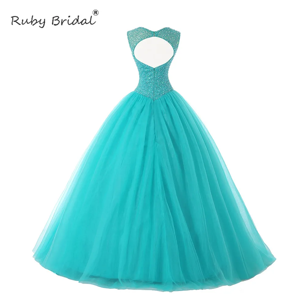 Свадебные платья без рукавов Ruby Quinceanera Vestido Debutante Blue бальные платье | Свадьбы и