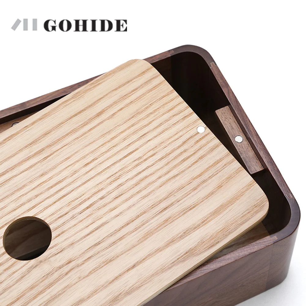 JUH деревянная коробка для ткани диспенсер салфеток бумажный чехол хранения