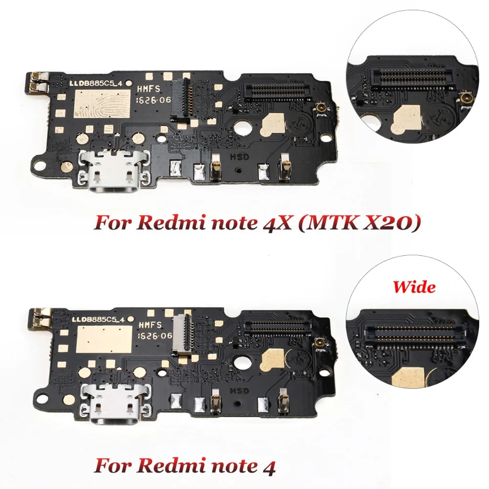 Замена юйси для Xiaomi Redmi Note 3/Note 3 Pro/Note 4/Note 4X Micro Dock разъем Плата usb зарядный порт гибкий кабель