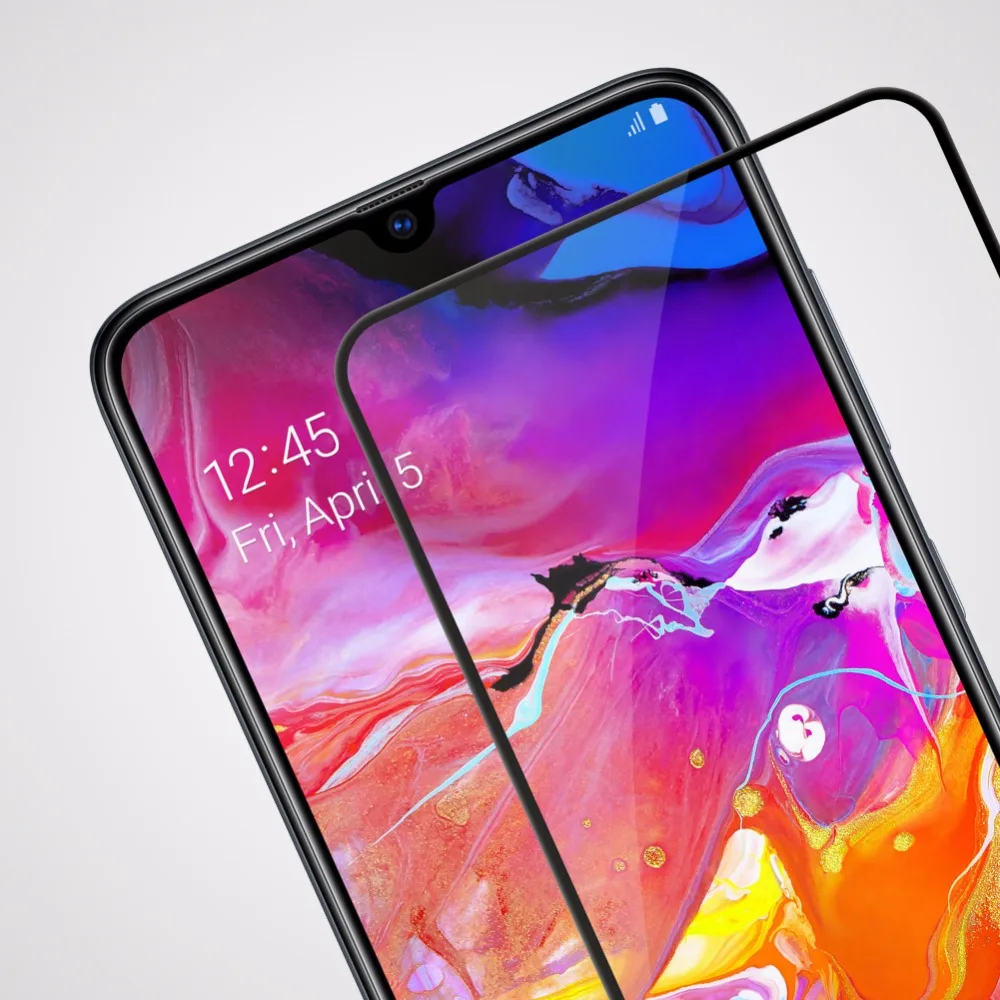 Защитное стекло для Samsung Galaxy A70 Nillkin Anti-Explosion CP + 2.5D полное покрытие закаленное