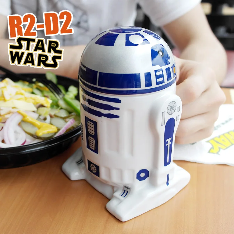 Фильм Звездные войны Робот R2 D2 мультфильм 3D Керамическая кофейная кружка чашка