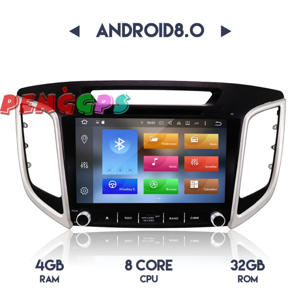 Android 8 0 7 1 радио dvd плеер автомобиля gps навигации для HYUNDAI IX25 Creta 2014 2016 2017 2018 стерео