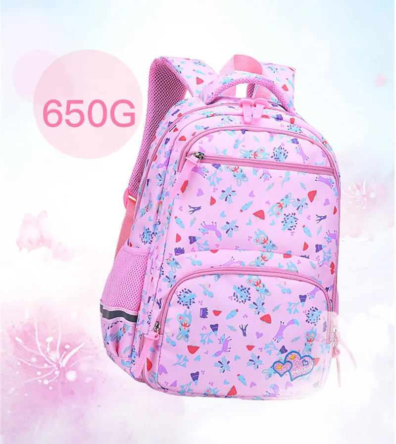 Новые школьные рюкзаки для девочек-подростков 1-6 лет, 2 размера, Большой Вместительный рюкзак для путешествий, детские школьные сумки