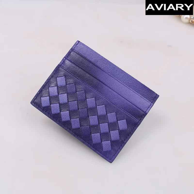 Двухцветная плетеная Сумка для карт из овчины Ms. Mini легкий кожаный комплект сумка