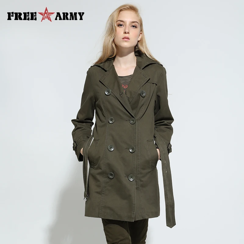 2016 осенний модный длинный Тренч Брендовое Женское пальто весенние Повседневный