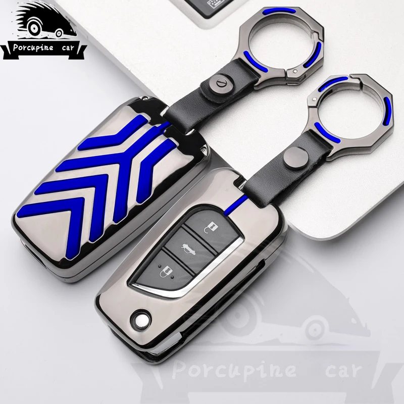 Новый чехол из цинкового сплава для автомобильного ключа Toyota Aygo CHR RAV4 Yaris Corolla Camry