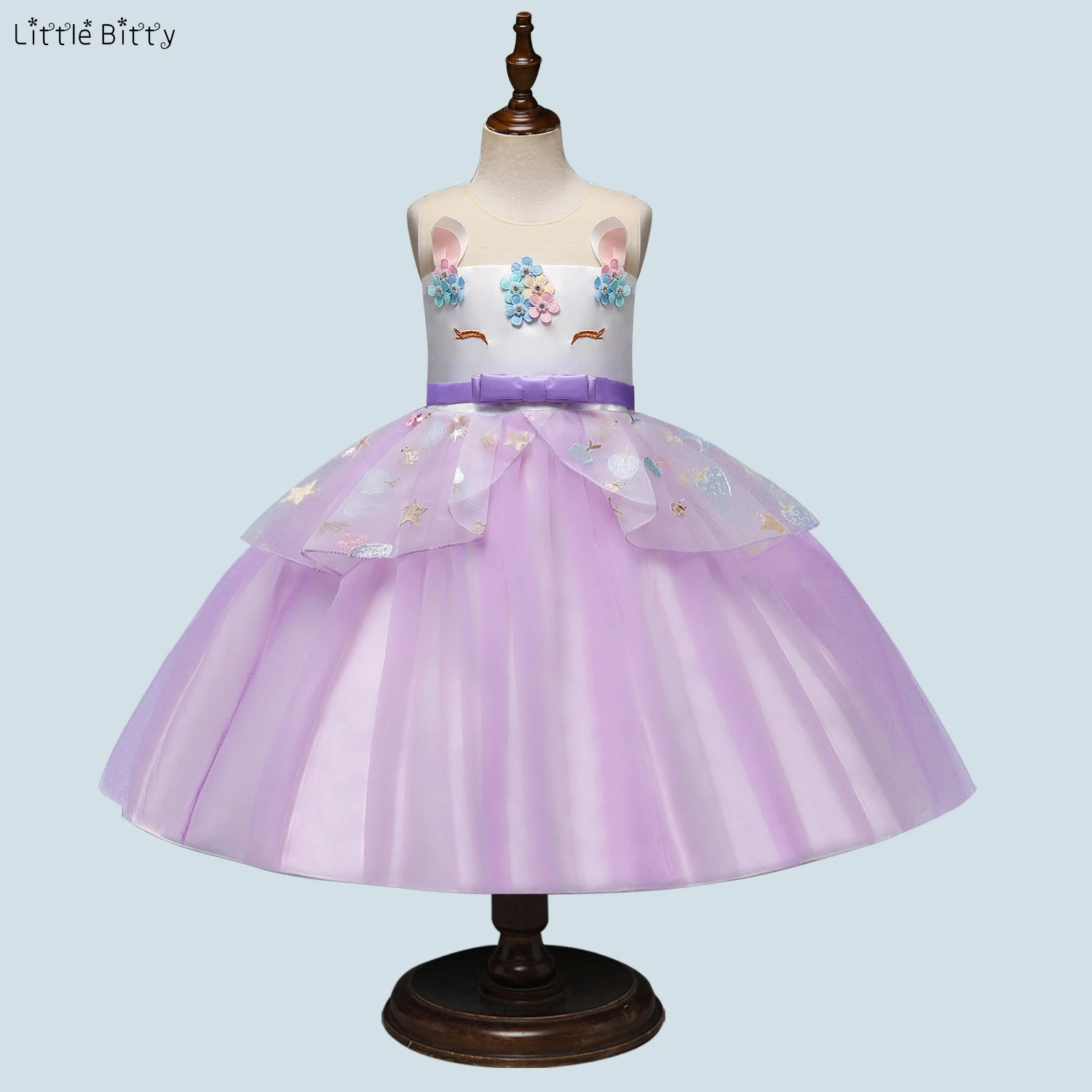 Baby Girls Rainbow Party Dress Tutu Dresses For 3-9Years Vestido Infantil Unicorn Roupas Infantis Menina Princess | Детская одежда и