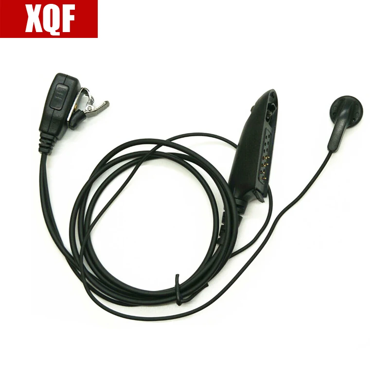 

XQF 10PCS PTT MIC Earpiece for Motorola Radio HT750 HT1250 GP328 GP329 GP338 GP339 MTX850 PRO5150 PRO5350 two way radioBlack