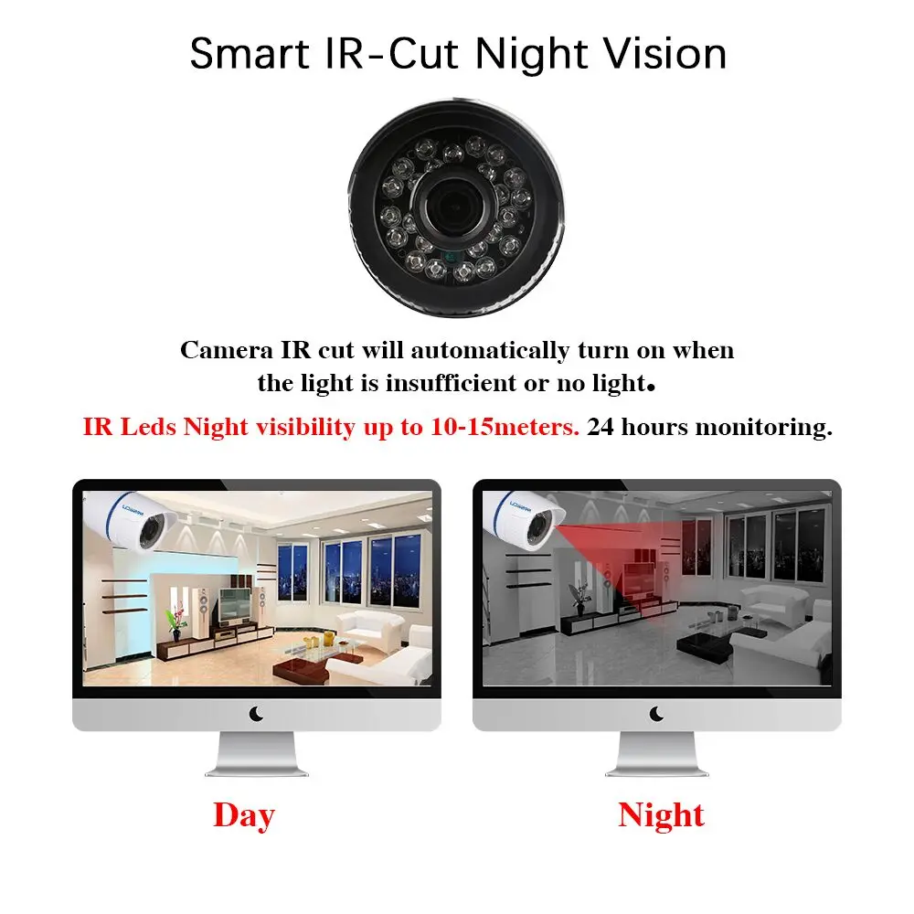 MISECU H.265 наружная IP камера PoE 1080P ABS чехол оповещения по электронной почте XMEye ONVIF P2P обнаружения движения RTSP видеонаблюдения CCTV безопасности