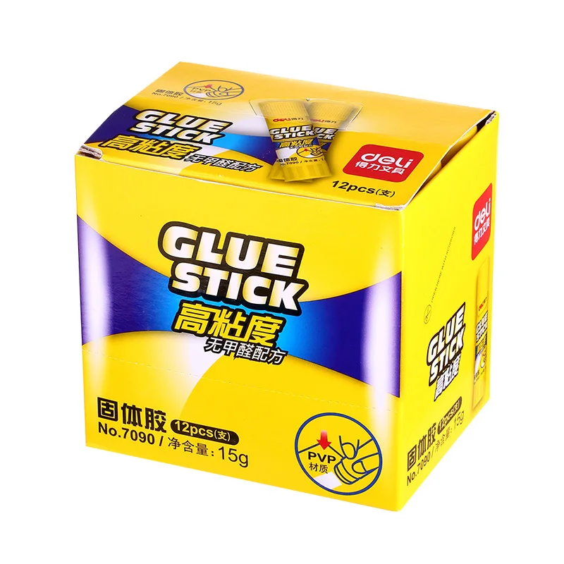 12 шт./лот экологически безопасный клеящие карандаши для школы канцелярский клей