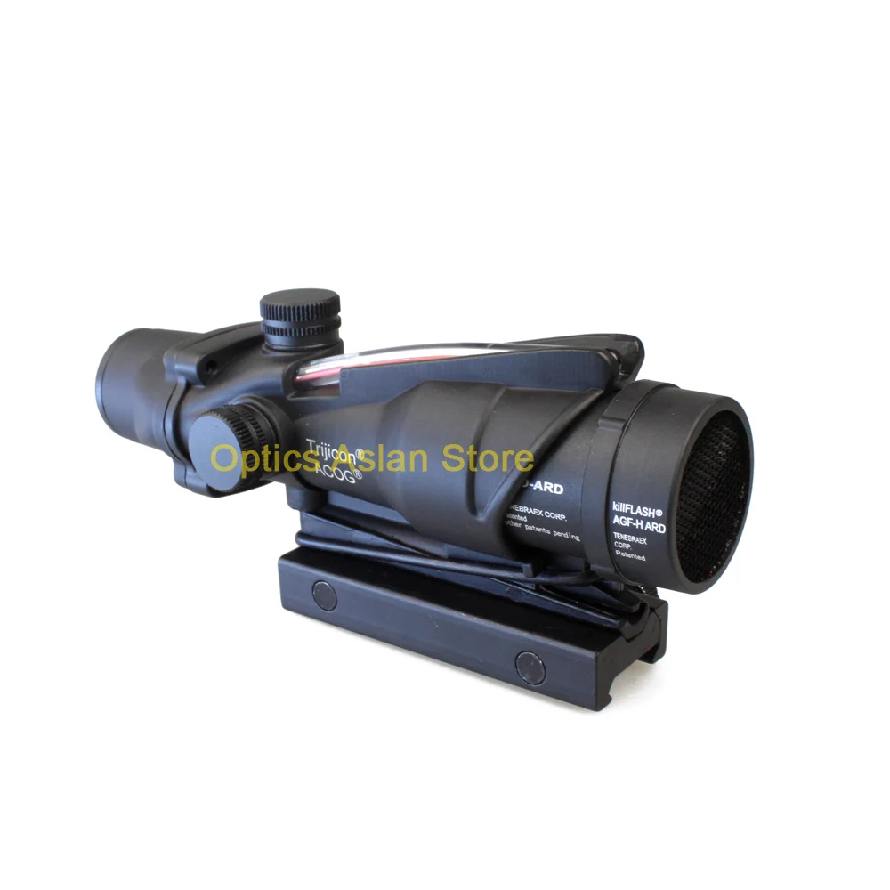 Opaslan ACOG 4x32 Волокно оптика Сфера w/реальный красный Перекрестие Оптические прицелы