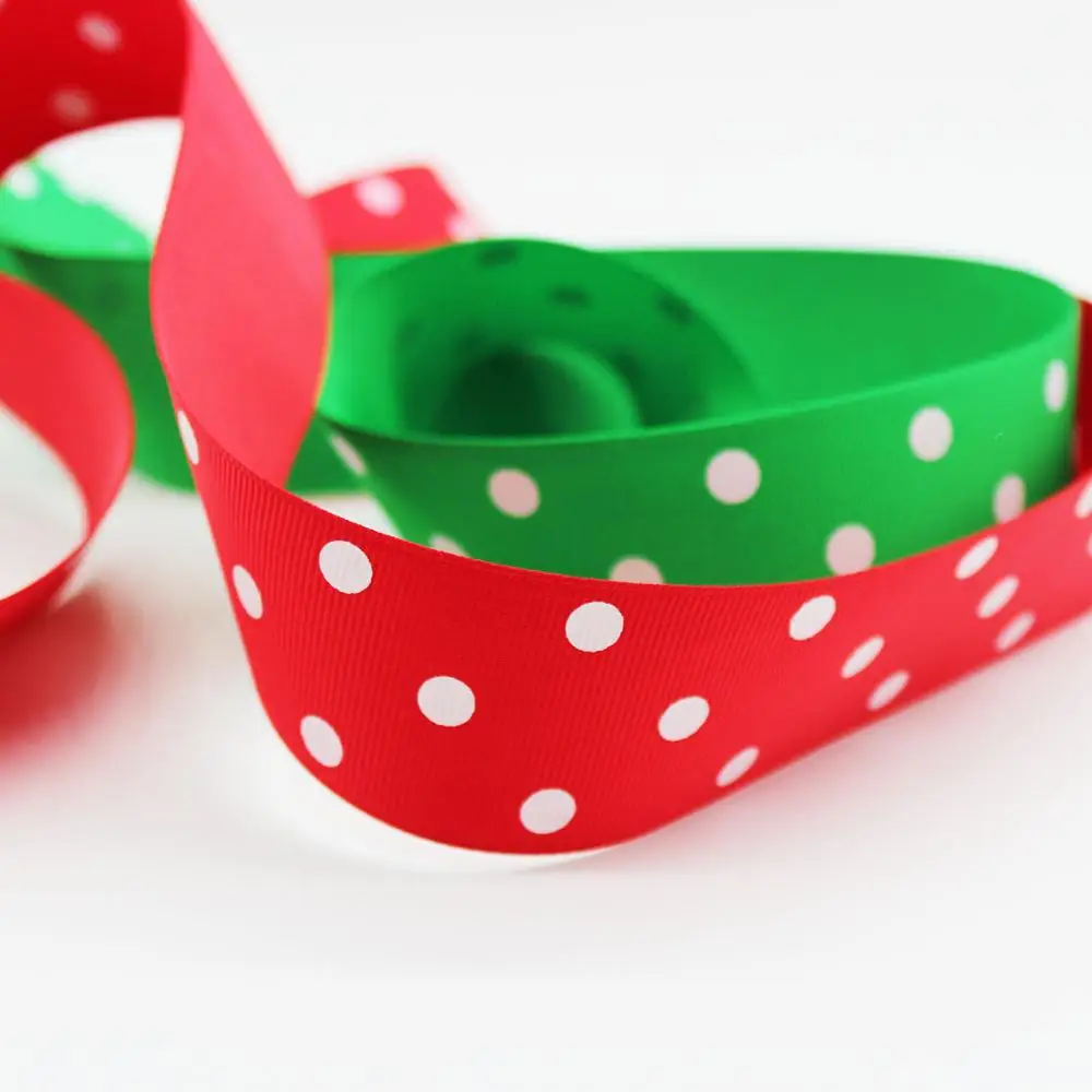 Grosgrain печатная лента в горошек 38 мм 1-1/2 &quotСвадебные украшения DIY подарок ручной
