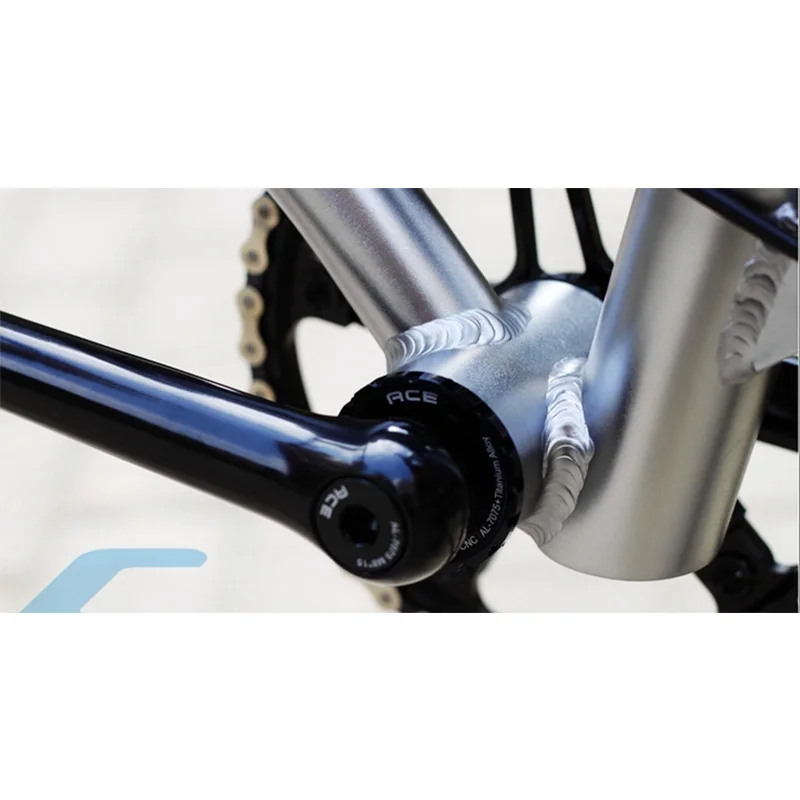 Велосипед Superlight Crankset 330g для дорожного велосипеда Brompton 170 мм алюминиевый сплав 7075