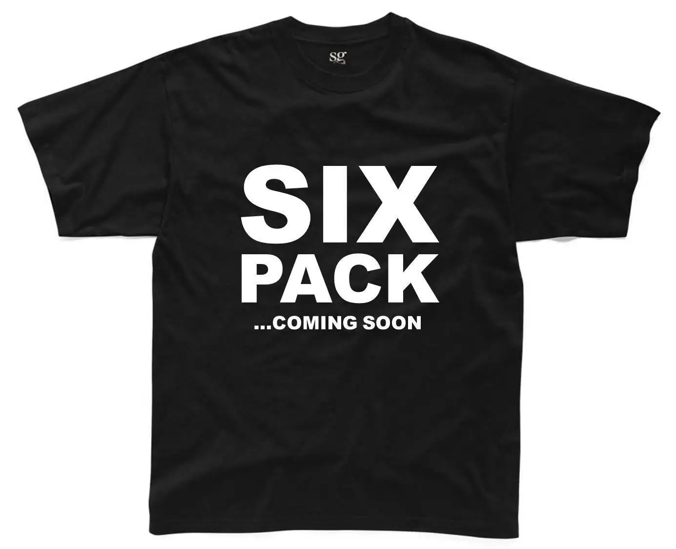 SIX PACK скоро для мужчин s футболка S 3XL Черный Забавный Печатный лозунг жир топ с