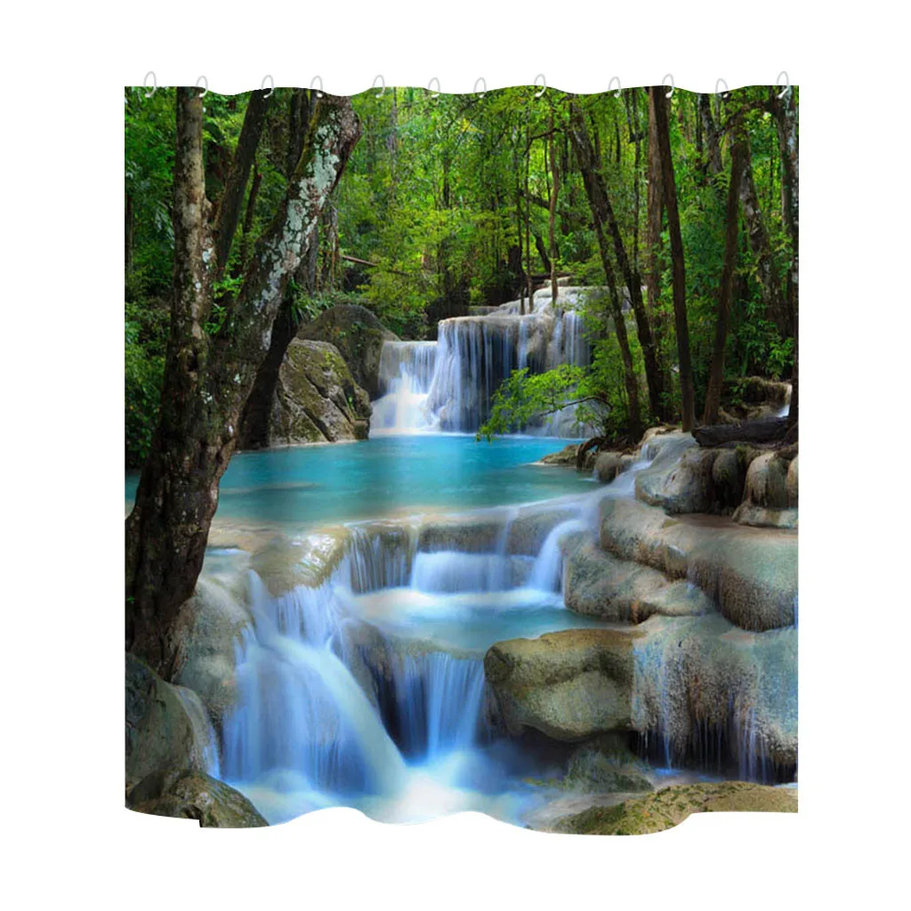 2020 горячая Распродажа Популярные водонепроницаемые занавески для душа с 12