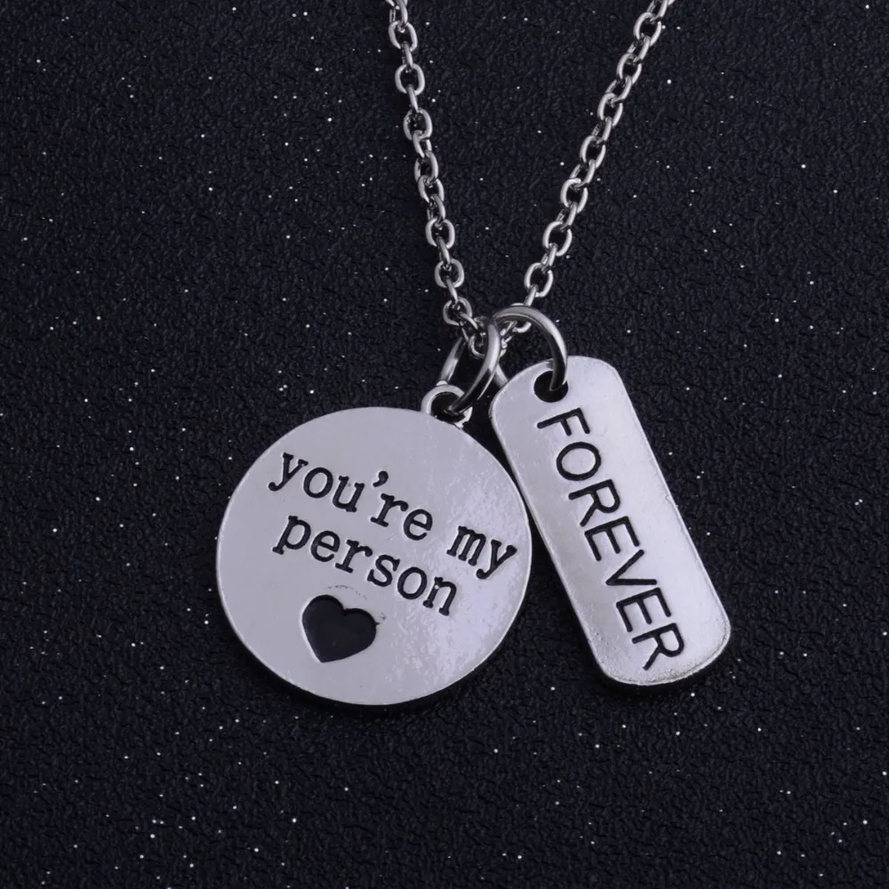 Bespmosp семейное Ожерелье You Are My Person подвеска в виде сердца бесконечности компаса