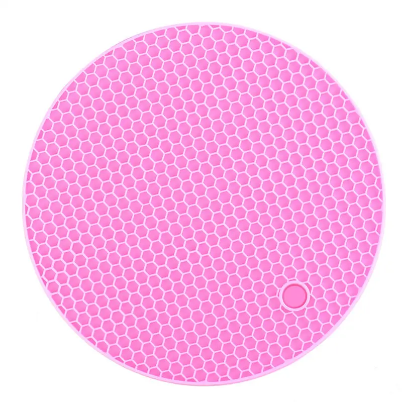 1 шт. цветные Круглые термостойкие Нескользящие силиконовые коврики подставка