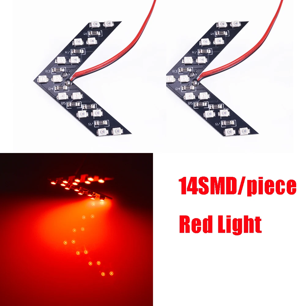 Новый 2 Шт. 14 SMD LED Arrow Панель Для Автомобилей Заднего Зеркало заднего вида