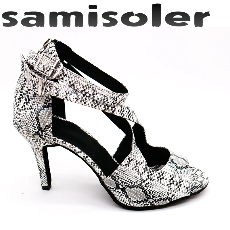 Samisoler Hot selling Women Professional Dancing Shoes Ballroom Dance Shoes Ladies Latin Dance Shoes heeled 5CM-10CM