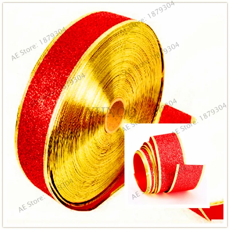 Рождественская елка длиной 2 метра декоративная красная лента красный цвет