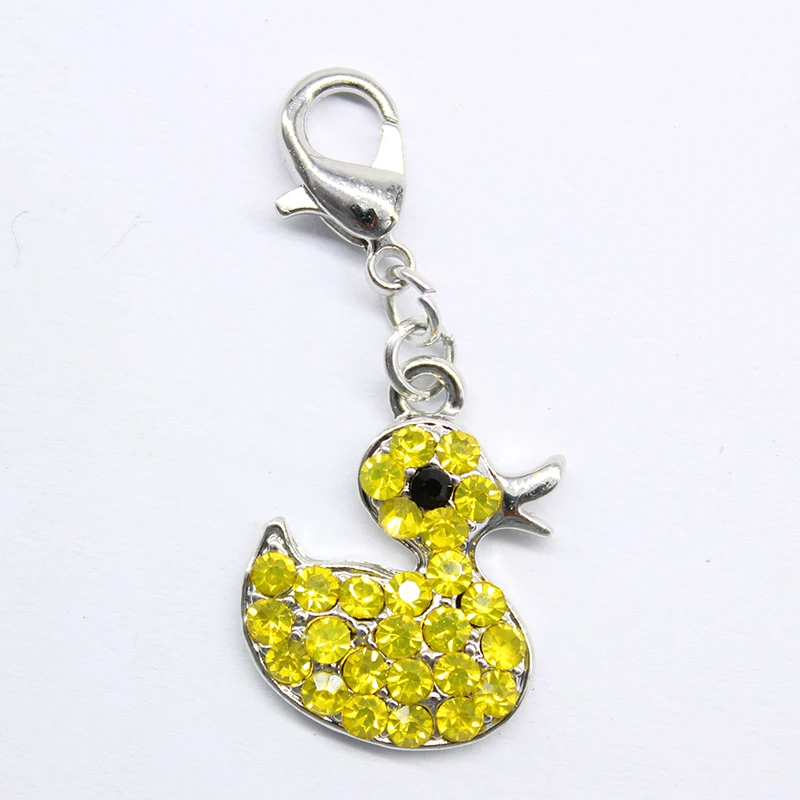 

Новинка 2016, популярный классический романтический кулон с застежкой-карабином в виде желтой утки