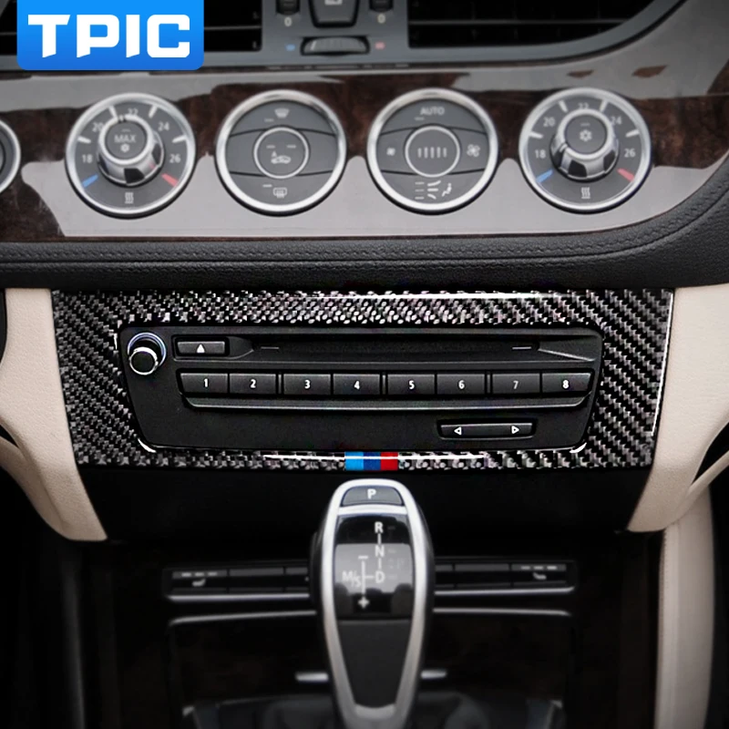 TPIC углеродное волокно для BMW Z4 E89 2009 2015 автомобильный Кондиционер CD панель