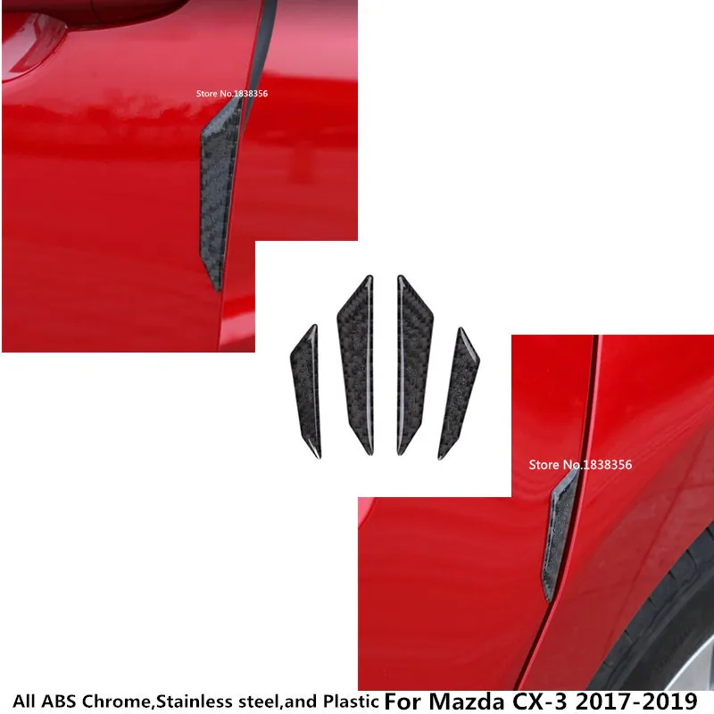 4 шт. противоударные полоски из углеродного волокна для Mazda CX 3 CX3 2017 2018 2019