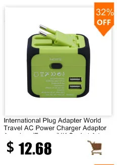 Универсальный 2.1A USB Порты и разъёмы AC World Travel Зарядное устройство адаптер Международный переходник конвертер для США/Великобритании/AU/ ЕС