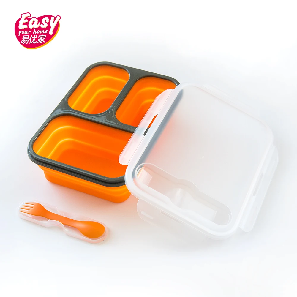 Multi Спецификация Емкость Складной контейнеры для еды с отсеками Microwavable детей