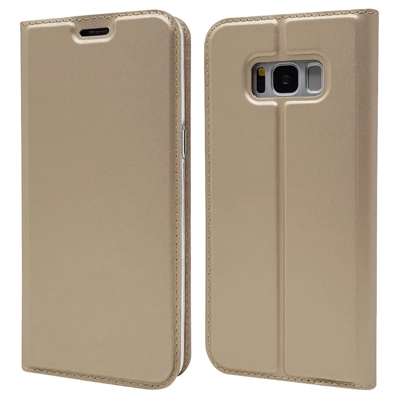 Кожаный флип-чехол PDGB для samsung Galaxy S7 Edge S8 S9 S10 Lite Note 8 9 A6 A7 A8 Plus, роскошный мягкий чехол-книжка