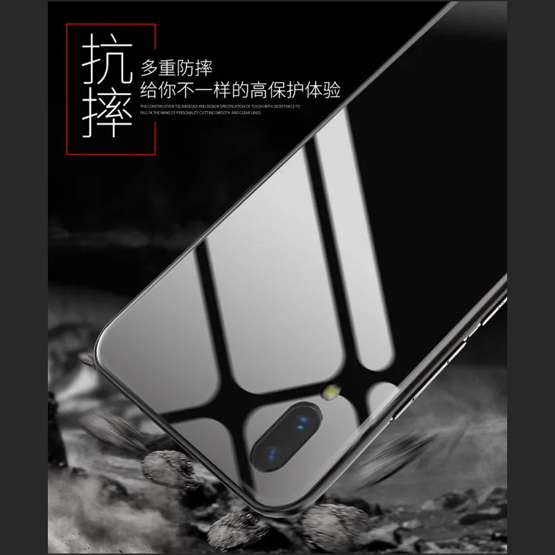 Чехол из закаленного стекла для Vivo X21 X21UD X20 X20Plus Y66/Y65 Y67/V5 Y55 Y53 V7plus V9/Y85 ударопрочный