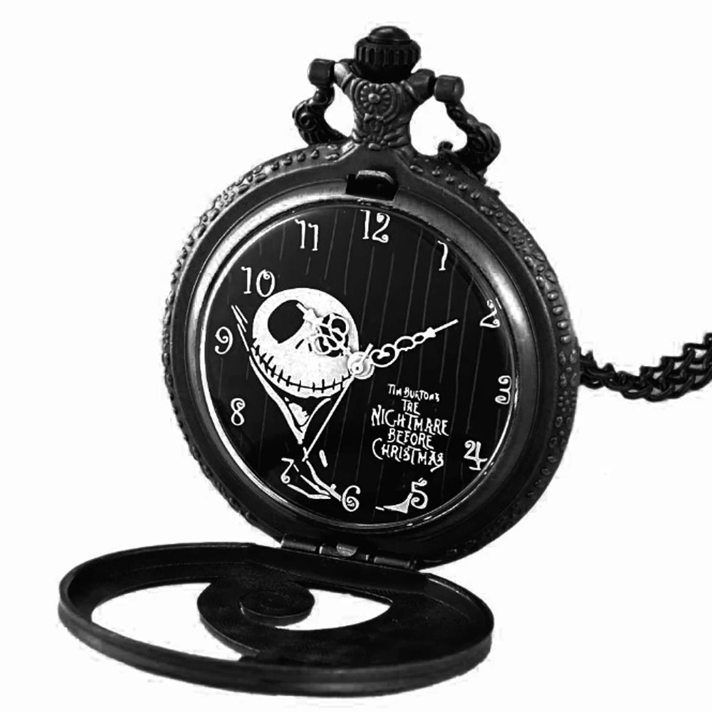 Винтажные черные часы Tim Burton's The nightness перед Рождеством Sally Jack кварцевые