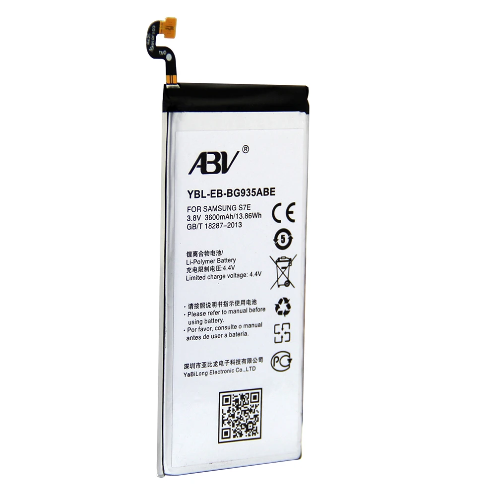 Оригинальный ABV литий-ионная аккумуляторная батарея EB-BG935ABE для samsung Galaxy S7 Edge G9350 G935