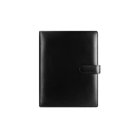 mini logo diy custom a6 a7 notebook leather luxury black planner rings binder sketchbook organizer agenda writing pads gift