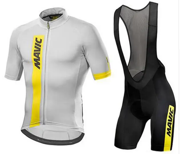 02 Mavic pro team Мужская Летняя дышащая футболка с коротким рукавом для велоспорта комплект ropa ciclismo Одежда для велосипеда комплект с шортами - Цвет: 02