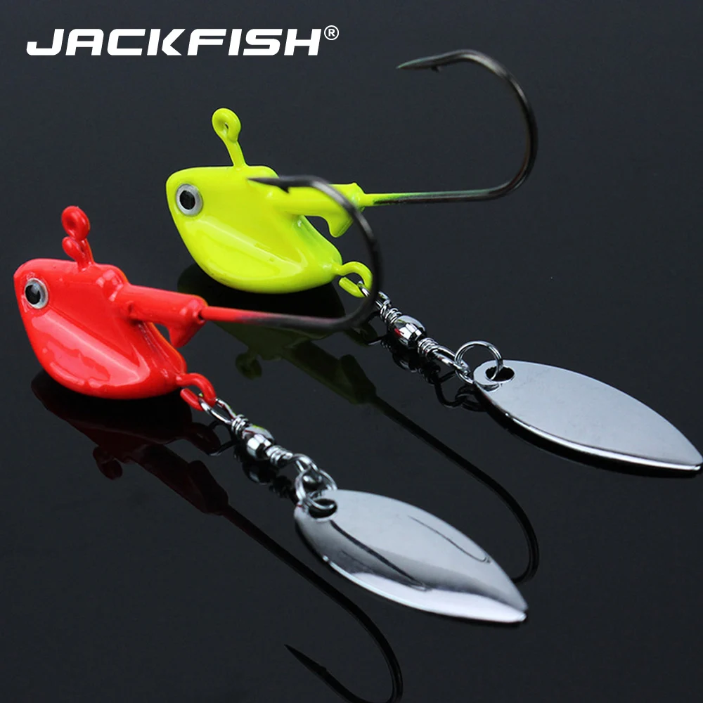 JACKFISH 1 шт. металлические крючки с головкой 6 г 10 14 крючок свинцовой для приманки