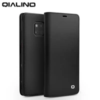 qialino genuine leather flip case for huawei mate 20x 5g stylish phone cover with card slots for mate 20 pro 6 396 537 2 inch
