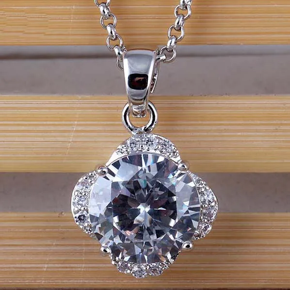 

European and American classic pendant high quality zircon stone mosaic fashion wild Pendant