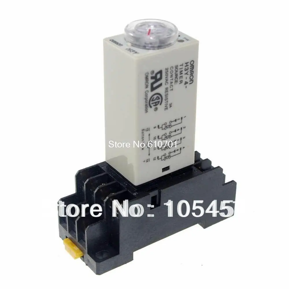 1 шт. 12VDC/24VDC/24VAC/110VAC/220VAC H3Y 4 Мощность на реле задержки времени 3S во вторых 4PDT 14