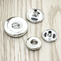 100 pcslot snap button base flat accessories diy popper 18mm ginger snap charms oem odm 0311