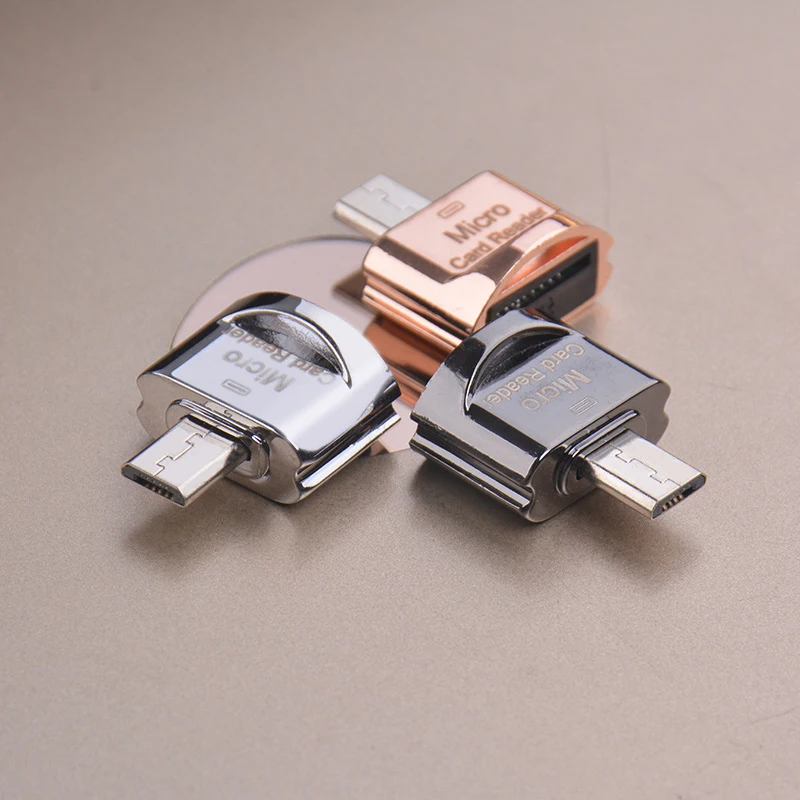 Мини Портативный Micro USB Android телефон TF кардридер OTG адаптер Внешний SD