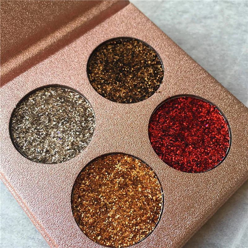 4 colors Красота глазурованная 18 цветов Обнаженная блестящая палитра теней для век макияж теплый цвет Сияющие тени для век палитра водонепроницаемый макияж - Цвет: 4 colors