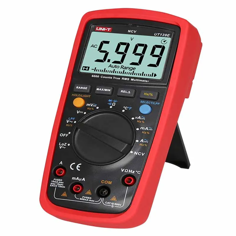 Цифровой мультиметр UNI T UT139E UT139S мультитестер с функцией True RMS температурным